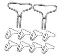 DONFAMDS 100 Piezas Gancho De Acero Inoxidable Para Accesorios De Coche Ganchos De Anclaje Para Asientos De Coche Organizador De Almacenamiento Ajustable y Oculto