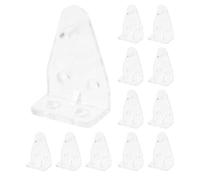 DONFAMDS 12piezas Soporte Transparente para Cortinas De Persiana Clips De Fijación para Riel Inferior De Persianas Horizontales Instalación Fácil y Discreta para Ventanas y Puertas