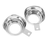 DONFAMDS 2 piezas Embudo de Acero Inoxidable Boca Ancha para Mermelada Aceite y Líquidos Resistente y Práctico para Cocina