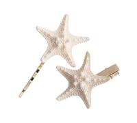 DONFAMDS 2 Piezas Horquillas de Mar para Novias de Pasadores de Playa Accesorios de Naturales y Hechos Mano Pinzas para Decoración de Bodas Playa