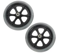 DONFAMDS 2 Ruedas para Andadores Delanteras de Repuesto para Silla de Ruedas Neumáticos Antideslizantes y Material Resistente para Usuarios