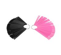 DONFAMDS 200 Piezas Palitos de Exhibición de Uñas Forma de Abanico Tabla de Colores de Uñas para Salones de Práctica Organizar Esmaltes de Gel Accesorios para Fotos