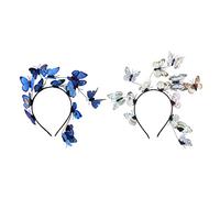 DONFAMDS 2piezas Diademas Decorativas De Para Mujeres Sólido y Accesorio De Moda Para Bodas Fiestas y Celebraciones