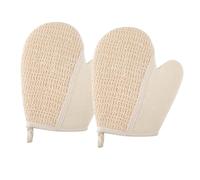 DONFAMDS 2piezas Guantes de Baño Exfoliante Corporal Guante para Fregar la Espalda Eliminación de Barro Baño para Adultos