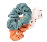 DONFAMDS 3piezas Coleteros De Tela Diseño De Cereza Accesorios Para Niñas Elásticos Para Coletas Decoración Diaria y Eventos Especiales