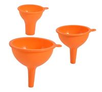 DONFAMDS 3piezas Embudo de Silicona para Cocina Práctico de Embudos Domésticos para Transferencia de Líquidos Aceite y Vino Fácil Limpieza Duradero y Versátil Color Color Aleatorio
