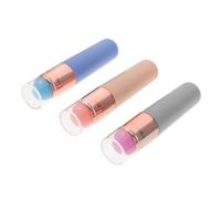 DONFAMDS 3piezas Pinceles De Silicona Para Uñas Herramientas Reutilizables Para Manicura Aplicador Cromado Pincel Para Esmalte De Uñas Degradado