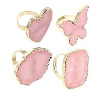 DONFAMDS 4 piezas Paleta de de Esmalte de Uñas con Anillo para Diseño de de Uñas para Manicuristas y del Nail Art