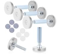 DONFAMDS 4piezas Estabilizadores De Cabecera Ajustables Fijadores Antivibración Para De Cama Soportes De Muebles Para Cabeceros Sofás y Paredes