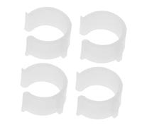 DONFAMDS 4piezas Soporte De Barra De Cortina Diseño De Hebilla Flexible para Fijación De Varillas De Cortina De Protección y Estabilidad