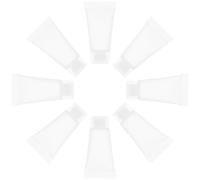 DONFAMDS 50 piezas Tubos Rellenables para Crema con Tapa de Rosca Flexibles y Duraderos Envases Vacíos para Pasta de Dientes Loción y Cosméticos para Viaje y Uso Diario