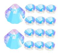 DONFAMDS 50piezas Perlas Conchas Cristalinas Para Joyas Accesorios De Playa Para Pulseras y Collares Beads De Manualidades Coloridos y Brillantes