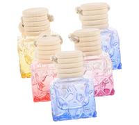 DONFAMDS 5piezas Colgantes De Perfume Para Coche Botellas De Aromaterapia De Vacías Para Ambientar Espacios y Aliviar Estrés