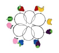 DONFAMDS 6piezas Diademas De Frutas Para Fiestas y Celebraciones Accesorios Divertidos y Cómodos Diseño Único Para Niño Niña y Adultos Incluye Sandía Fresa Arándano Melocotón