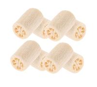 DONFAMDS 8 Piezas Esponjas Naturales de Loofah Exfoliantes Almohadillas de Luffa para Ducha y Limpieza Suave de Diseño Ergonómico y Secado Rápido Aptas para Baño y Cocina