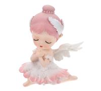 DONFAMDS Adorno de Resina para Pastel Niña de Ballet Rosa, Decoración Artesanal Delicada para Escritorio, Diseño Ligero y Creativo Adecuado para Fiestas y Decoración del Hogar