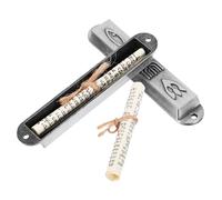 DONFAMDS Adorno Mezuzá de Metal 2 Piezas Retro Vintage Símbolos Judíos para Puerta, Decoración Judaica de Oración para Hogar y Oficina, Placa Mezuzá Sagrada para Bendición del Hogar