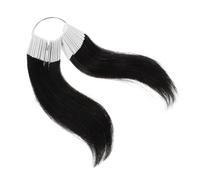 DONFAMDS Anillos de Color de Cabello Humano 30 Mechones 3 Grados Muestras para Peluquería Profesionales Kit para Teñir y Peinar