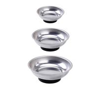 DONFAMDS Bandeja Magnética para Tornillos 3 Unidades Acero Inoxidable 3”, 4 y 6 Soporte Organizador Magnético para Piezas Mecánicas Herramientas Automotor