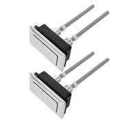 DONFAMDS Botón Pulsador Rectangular Repuesto Abs 2 Piezas de Doble Descarga Fácil de Instalar Diseño Adaptable y Control de Agua Color Aleatorio para Inodoro para Baño
