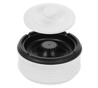 DONFAMDS Cenicero Inteligente Recargable Eléctrico para Coche y Hogar, Purificador de Aire Portátil sin Humo, Contenedor de Cenizas Pequeño Moderno para Oficina y Sala, Color Blanco Marfil
