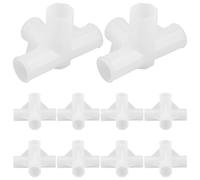 DONFAMDS Conectores de Esquina de Plástico para Armarios y Zapateros, Kit de 10 Piezas Diámetro Interior de 13mm, Organización Flexible y Optimización de Espacio en Soluciones