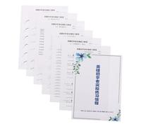 DONFAMDS Cuaderno de Práctica de Pestañas y Guía de Entrenamiento para Principiantes Hojas Realistas de Papel para Aprendizaje Personal y Salón de Belleza