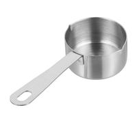 DONFAMDS Cuchara de Acero Inoxidable para Salsa Medidora Multifuncional para Cocina Resistente y Versátil con Orificio Colgante para Almacenamiento Fácil