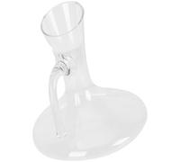 DONFAMDS Decantador de Vino Grande de Vidrio con Asa y Boquilla Inclinada, Divisor Rápido para Bar y Hogar, Dispensador Creativo para Whisky y Licor, Jarra Aireadora para Servir Vino