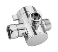 DONFAMDS Desviador De Ducha De Válvula De Grifo Hebilla De Arco Plateada Desviador De Vías Para Baño Válvula Desviadora De Ducha Para Cambiar El Agua El Hogar