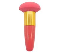 DONFAMDS Esponja Cosmética Con Mango Para Base y Corrector, Unidad Única, Tamaño Estándar, Suave y Flexible, Para Uso Facial Profesional y Personal, Color Rojo Sandía