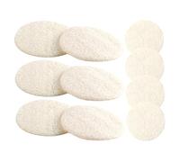 DONFAMDS Esponjas Exfoliantes Faciales Naturales 10 Unidades Diámetro 5,5 Cm Fibra de Lufa para Limpieza Profunda Piel Sensible Viaje y Uso Diario