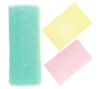 DONFAMDS Esponjas Exfoliantes para Baño y Ducha 3 Piezas Largas Espuma Rápida Redes de Baño Africanas Multicolor para Cuidado Corporal y Exfoliante de Espalda