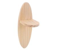 DONFAMDS Estante De Pared Ovalado Flotante Estantería Colgante De Madera Decorativo y Moderno