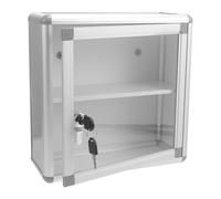 DONFAMDS Estuche Botiquín de Primeros Auxilios Cerradura Caja de Aluminio Multiusos para Almacenamiento de Medicamentos Montaje en Pared Maleta Práctica para Hogar Empresa y Deportes