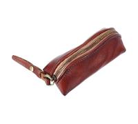 DONFAMDS Estuche para Llaves de Coche de Cuero Genuino Vegetal, Tamaño Compacto, Estilo Vintage, Organizador de Llaves Resistente a Rayones para Uso Diario y Protección Automotriz