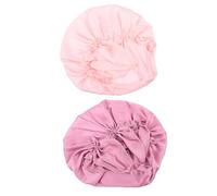 DONFAMDS Gorro para Dormir de Satén para Adultos Banda Elástica, 2 Piezas para Máximo Confort y Protección del Cabello Durante el Sueño