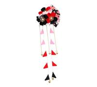 DONFAMDS Horquilla Japonesa Estilo Clásico Borla Larga, Pinza Pelo Tejido Ligera y Creativa, Tocado para Invitada Boda y Decoración Diaria para Mujer Estilo Aleatorio