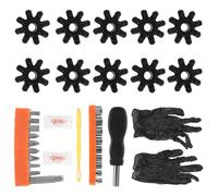 DONFAMDS Juego de 18 Arandelas de Columna de Dirección Flexibles de Plástico, Juntas de Acoplamiento Prácticas para Reparación Automotriz, Piezas para Amortiguación y Reducción de