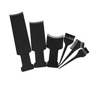 DONFAMDS Kit De Teñido De Cabello 6 Piezas Placas Para Mechas y Cepillos Herramientas Profesionales Para Salones y Doméstico Color Negro Incluye Tablero Para Resaltar y Cepillo De Aplicación