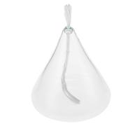 DONFAMDS Lámpara De Queroseno Líquida Mecha Encendida, Diseño De Vidrio En Forma De Cono, Adecuado para Fiestas, Bodas y Uso Doméstico