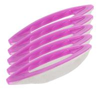 DONFAMDS Limas Pulidoras de Uñas de Material Sintético Púrpura para Uso Profesional y Personal, Paquete de 5 Piezas Portátiles para Pulir y Dar Brillo Uñas