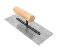 DONFAMDS Llana de Albañil de 200 MM Mango de Madera Herramienta Manual Resistente para Alisar y Enyesar Paredes Paleta de Cemento Profesional para Construcción y Acabado de Yeso