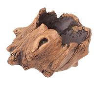 DONFAMDS Maceta De Cemento Vintage Forma De Tocón Imitación Madera para Plantas Verdes Macetero Decorativo Retro para Jardín y Hogar Contenedor Permeable para Plantas Pequeñas