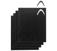 DONFAMDS Pegatinas para Uñas Francesa Autoadhesivas Diseño de Sonrisa 4 Hojas Plantilla de Manicura Francesa para Decoración y Arte de Uñas DIY Herramientas Precisas y Acrílicas