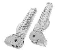 DONFAMDS Reposapiés y Función para Reducir Fatiga para Motocicleta de Aleación de Plegables, Estriberas Traseras Diseño Moderno en Viajes Seguros