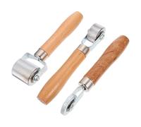 DONFAMDS Rodillo de Prensado para Reparación de Neumáticos de Coche, 3 Piezas (6mm, 20mm, 40mm) Mango de Madera y Cojinetes Cerrados para Instalación y Uso Automotor