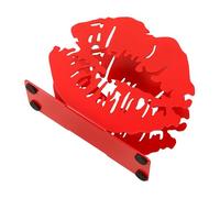 DONFAMDS Servilletero Metálico con Diseño Labios Rojos Soporte para Servilletas de Restaurante Decoración Moderna para Mesa Cenas y Fiestas de San Valentín