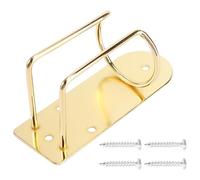 DONFAMDS Soporte de Pared para Cortadora de Cabello Eléctrica de Acero Inoxidable, Organizador Multifuncional Dorado para Recortadora y Afeitadora de Barba, Accesorio para Ahorro de