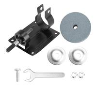 DONFAMDS Soporte Fijo para Taladro Eléctrico Base Metálica Kit de Muela Abrasiva Verde para Pulido y Afilado de Joyería y Piedra Compatible Brocas 13 MM Adecuado para Bricolaje y